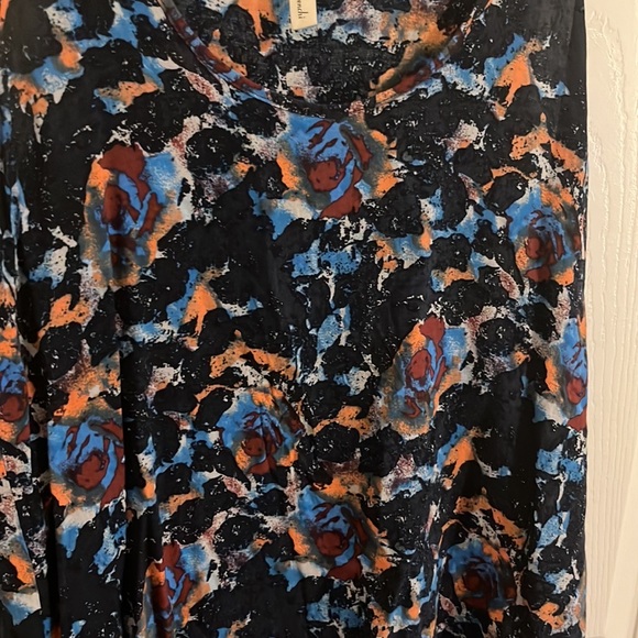 Frenchi Abstract Boho Floral Blotch Tank Top Sleeveless Blouse. XS. - Picture 4 of 9